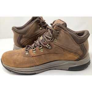 Skechers 205285 Meroe Brown Boots Relaxed Fit Slip Ins‎ Waterproof Men's Size 13